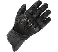 Richa Stradale Stealth Motorbike Motorcycle Leather Gloves - Black / Black