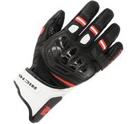 Richa Stradale Stealth Motorbike Motorcycle Leather Gloves - Black / White / Red
