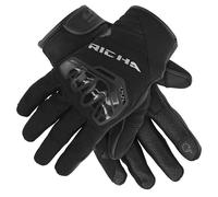Richa Stradale Summer Black Vented Short Motorcycle Motorbike Bike Gloves