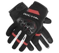 Richa Stradale Summer Motorbike Motorcycle Gloves - Black / White / Red
