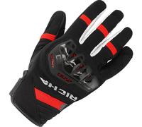 Richa Stradale Summer Motorbike Motorcycle Gloves - Black / White / Red