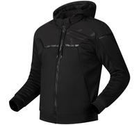 Richa Stradale Textile Motorcycle Motorbike Urban Riding Hoodie - Black