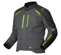 Richa Taurus Textile Waterproof Motorcycle Motorbike Jacket - Black/Fluo Yellow