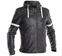 RICHA TOULON 2 GREY LEATHER RETRO MOTORCYCLE MOTORBIKE BIKE JACKET + D3O ARMOUR