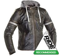 Richa Toulon 2 Leather Casual Armoured Motorcycle Jacket - Black