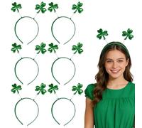 Richaa 6PCS St Patricks Day Headband Women, Green St Paddys Day Headband, St Patricks Day Accessories for Adults Party Costume Headwear