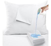 RICHAIR - Pack of 2 Pillow Protectors Covers Cases - Anti Dust Mite Bed Bug Feather Mildew Proof - Soft & Breathable Pillow Covers with Envelope Closure - White Polyester Pillow Protector - 60x60cm