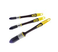 Richard 13400 5/8", 3/4" and 1" Elegance Trim Paint Brush, 3 Pack. Edge Painting Tool, Trim Painting Tool, Cutting-in Tool for Windows and Ceilings. No-Shed, bristles.