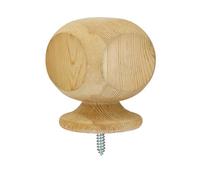 Richard Burbidge Redwood Ball Top Post Cap, Green (H)76mm (W)76mm