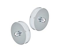 Richard Burbidge Short End Caps RHR01S Silver Effect (H)25 x (W)2.5 x (L)215mm