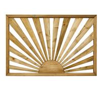 Richard Burbidge Sunburst Traditional Pressure Treated Green Wooden Decorative Fence Panel (W)1.13M (H)0.76M