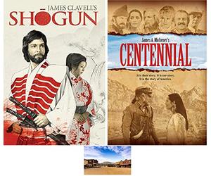 Richard Chamberlain Complete Mini Series Double Feature Shogun & Centennial Includes Glossy Print Western Movie Set Art Card