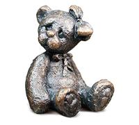 Richard Cooper & Company Solid Bronze Miniature Teddy Bear 'Florence', Rich Brown Chestnut Patina, H4cm x L2.4cm x D2.4cm