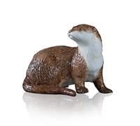 Richard Cooper Studio Fine Otter, Hand Painted Bone China, 5 x 3.5 x 4 cm