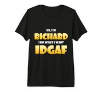 Richard Costume IDGAF Funny Meme Halloween Costume for Rich Premium T-Shirt