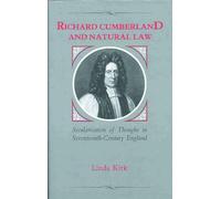 Richard Cumberland and Natural Law: Secularisation of Thought in Seventeenth-Century England