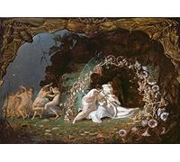 Richard DADD: Titania Sleeping (Scene from A Midsummer Night's Dream by William Shakespeare). Fine Art Print/Poster. Size A3 (42cm x 29.7cm)