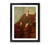 Richard Gerstl Arnold Schonberg Classic Painting Framed Print | A2 Black Framed Wall Art | Ready to Hang | Classic Historical Picture | Living Room Bedroom Lounge Office