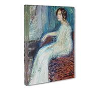 Richard Gerstl Henryka Cohn Classic Painting Canvas Wall Art Print Ready to Hang, Framed Picture for Living Room Bedroom Home Office Décor, 24x16 Inch (60x40 cm)