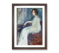 Richard Gerstl Henryka Cohn Classic Painting Framed Print | A2 Walnut Framed Wall Art | Ready to Hang | Classic Historical Picture | Living Room Bedroom Lounge Office