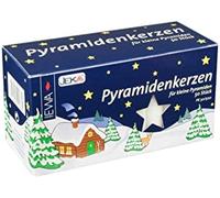 Richard Glaesser 29314 Pyramid Candles Diameter 14 mm White