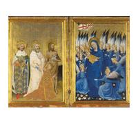 Richard Ii Presented To The Virgin And Child By His Patron Saint John The Baptist And Saints Edward And Edmund ('The Wilton Diptych') National Gallery KDMD Beige 1000 Pieces
