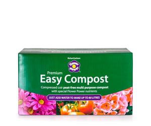 Richard Jackson Flower Power Premium Easy Compost Blocks, 8 Pack of 10L Blocks, Makes Up to 80L, Enriched with Long Lasting Fertiliser