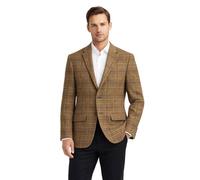 Richard Paul Men's Tweed Wool Blazer, Camel Brown Check Pattern, Classic Shooting Jacket for Horse Racing and Hunting (UK, Numeric, 40, Regular, Regular)