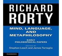 Richard Rorty Mind, Language, & Metaphilosophy Paperback Book Richard Rorty Multicolor