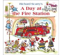 Richard Scarry Day at the Fire Station Paperback Book Richard Scarry Multicolor
