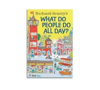 Richard Scarry's Book Busy Busy Town Cover Canvas Poster Wall Art Poster Suitable for Room Aesthetics And Decoration Bedroom And Living Room Unframe-style 12x18inch(30x45cm)