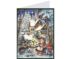 Richard Sellmer Verlag Postcard Advent Calendar Winter with the Animals