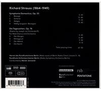 RICHARD STRAUSS: SYMPHONICA DOMESTICA & DIE TAGESZEITEN NEW CD