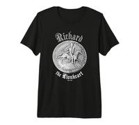 Richard The Lionheart-King-England-Crusader-Medieval-Heraldr Premium T-Shirt
