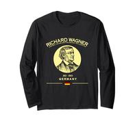 Richard Wagner German Composer Classical Music Opera Long Sleeve T-Shirt
