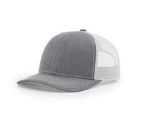 RICHARDSON 112 Trucker OSFA Baseball HAT Ball Cap, Heather Grey/Light Grey, M