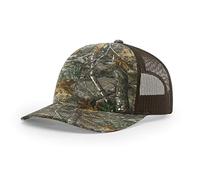 Richardson 112P Patterned Snapback Trucker Cap - Brown - Adjustable