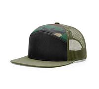 Richardson 958 7 PANEL TRUCKER BLANK BASEBALL CAP OSFA HAT - -