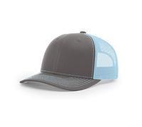 Richardson. Charcoal/ Columbia Blue. Adjustable. 112. 00739845507275