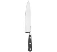 Richardson Sheffield Sabatier Trompette Chef's Knife 20cm - Full Tang Martensitic Stainless Steel - Fine Taper Ground Blade - 3-Rivet Black Handle - Dishwasher Safe