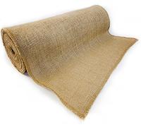 RichCraft 12 NO-FRAY Burlap Roll - 12 by 10 yard - Natural Jute Table Runner, Placemat, and Craft Fabric