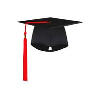 RichDeer Bachelor Hat Graduation Hat Graduation Hat Black Graduation Cap Graduation Master Hat Graduation Gifts for Graduation Parties from Study, University, College, Graduation School, Unisex, red
