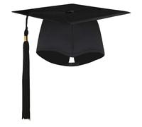 RichDeer Bachelor Hat Graduation Hat Graduation Hat Black Graduation Cap Graduation Master Hat Graduation Gifts for Graduation Parties from Study, University, College, Graduation School, Unisex, black