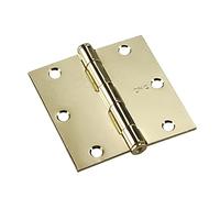 RICHELIEU 820BB 3" Full Mortise Butt Hinge-Square, Brass