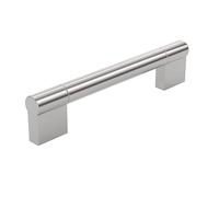 RICHELIEU Hardware - BP527128195 - Contemporary Stainless Steel Pull - 527-5 1/32 in (128 mm) - Brushed Nickel Finish