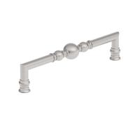 Richelieu Hardware BP8789192195 Traditional Forged Iron Pull-1004, Brushed Nickel, 7-9/16 in