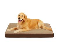 RichePet Dog Bed with Waterproof Lining, Removable Cover, Foam Dog Beds, Easy Clean, 36" x 26", Khaki