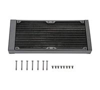 Richer-R 12 Tube 240mm Computer Heat Exchanger, G1/4 Thread Water Separator, Copper & Brass PC Cooler for Desktop & Server