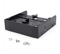 Richer-R 2.5 Hard Drive Bracket, 2.5/3.5 inch HDD/SSD to 5.25 inch Floppy-Drive Bay Computer Mounting Bracket Supports 7mm - 15mm 2.5inch HDD