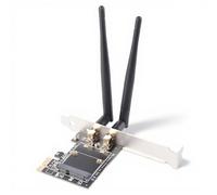 Richer-R Mini PCI-E to PCI-E Card Adapter,Mini PCI-E to PCI-E Card Adapter with 2 Antennas for Half Size PCI Express Wireless Card